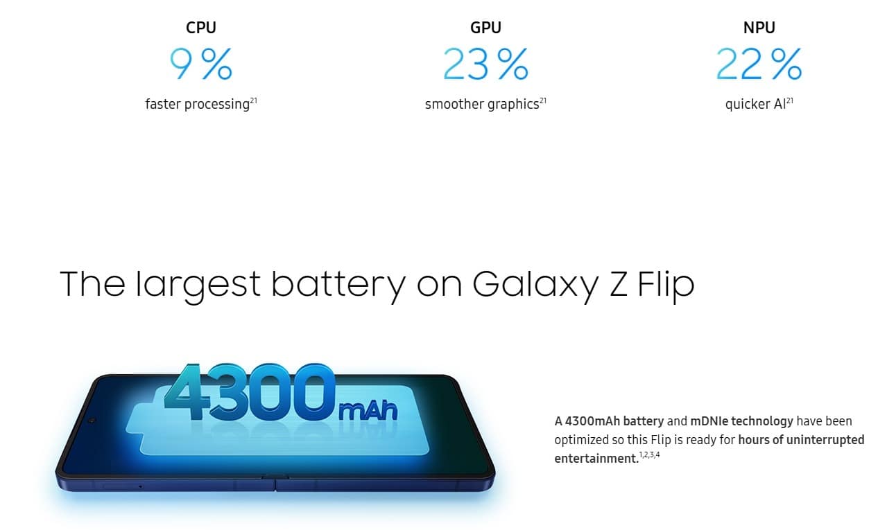 z flip7 bateery life z flip7 bateery life