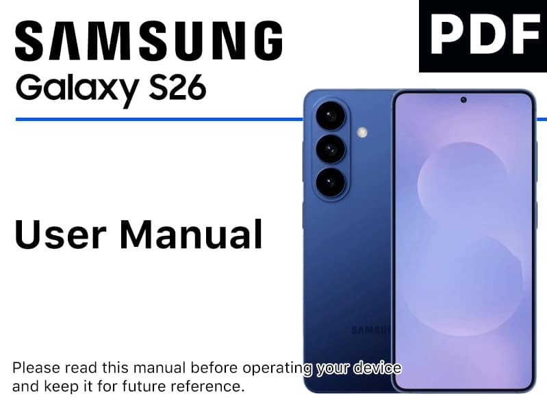galaxy s26 pdf manual